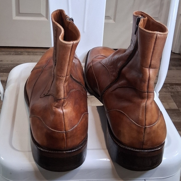 Jag Club Hand Made Men\'s Traditional Brogue Vintage Brown Ankle Boots Size 48 main image 11